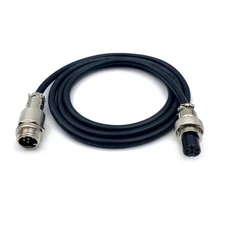 GX12 6 Pin Male to Female Cable Aviation Cordset 3.28 Ft 1 Meter 5A 125V 24AWG