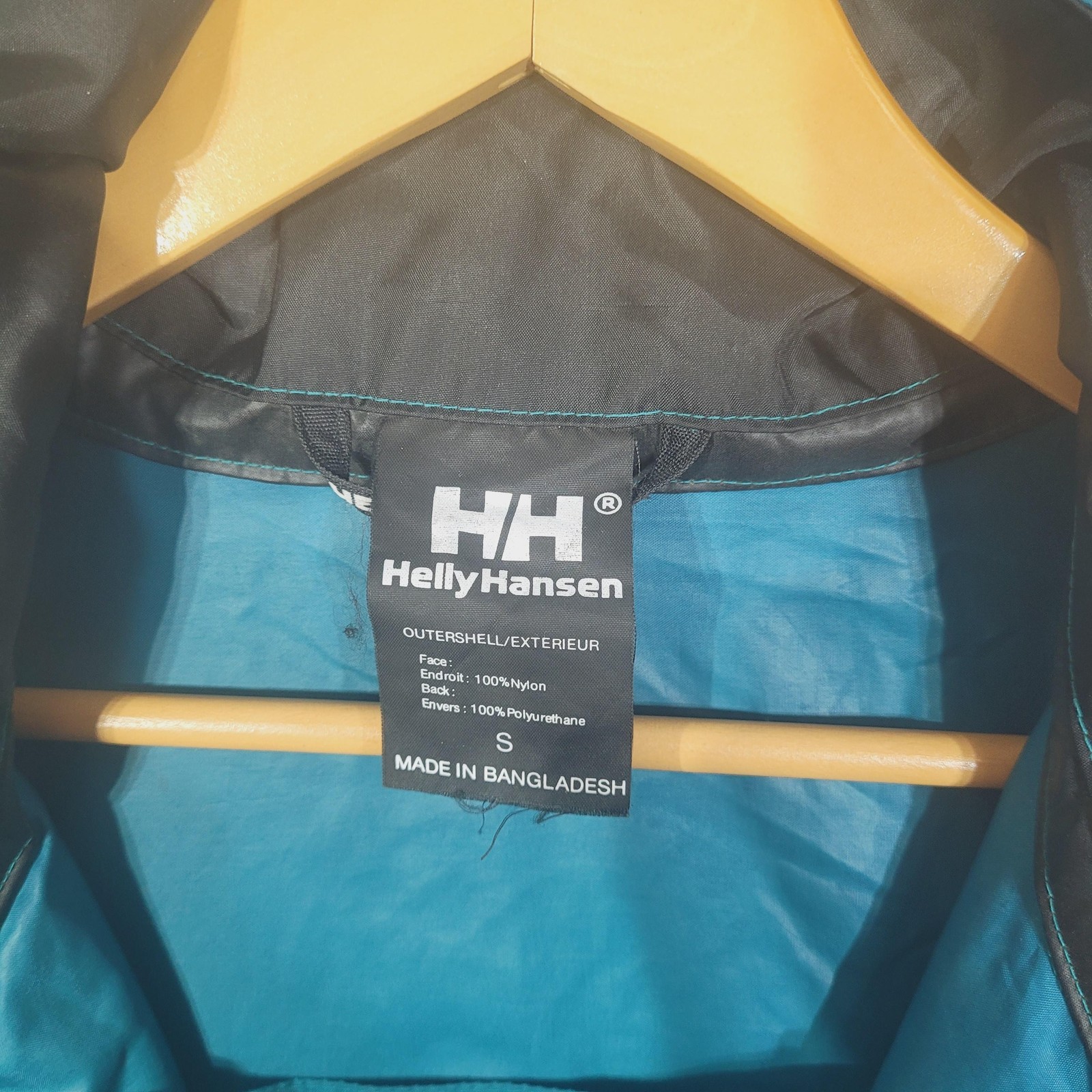 Helly Hansen Pullover Jacket Mens Small Teal Hood… - image 4