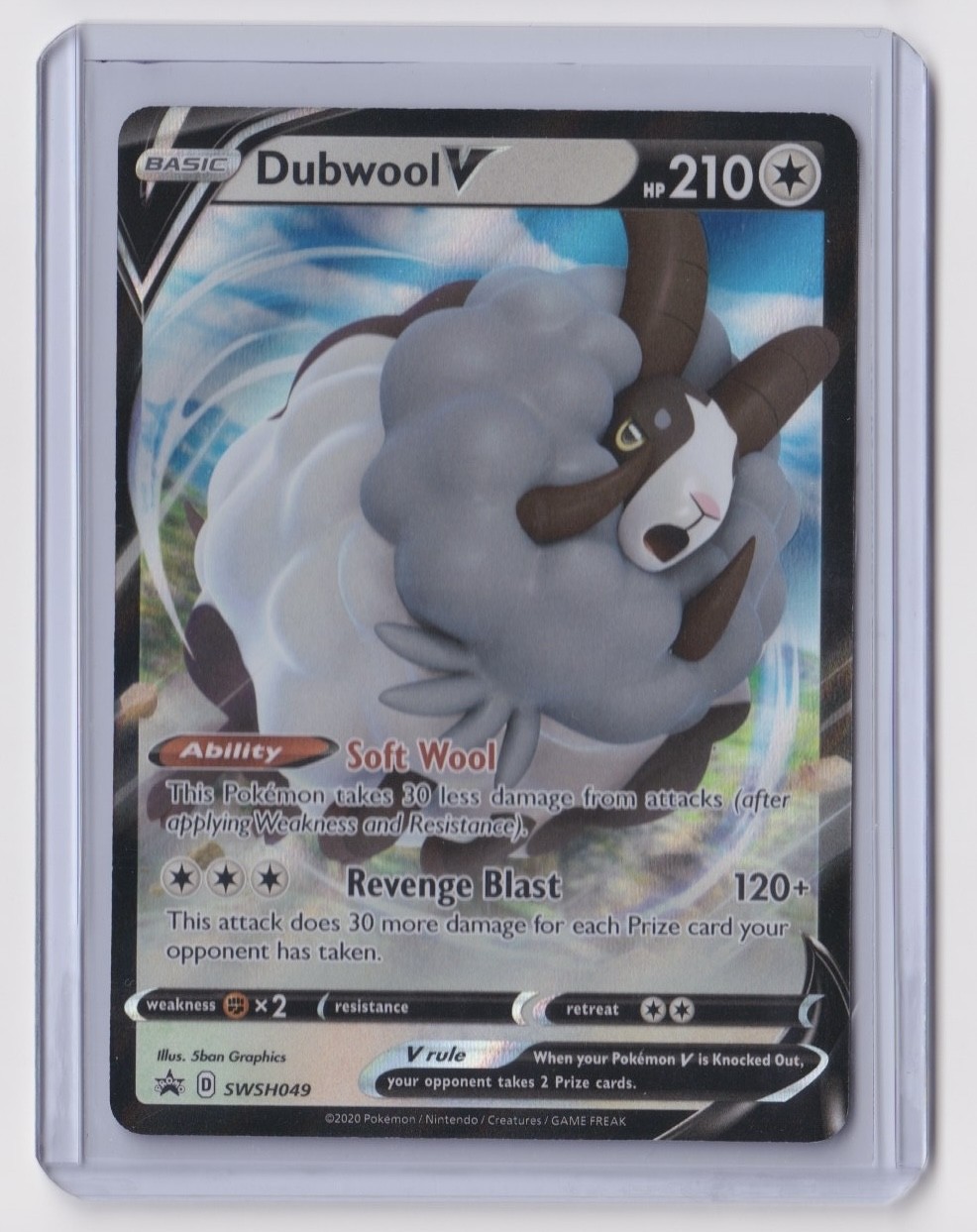 DUBWOOL V SWSH049 SWORD & SHIELD BLACK STAR PROMO POKEMON HOLO NM/M