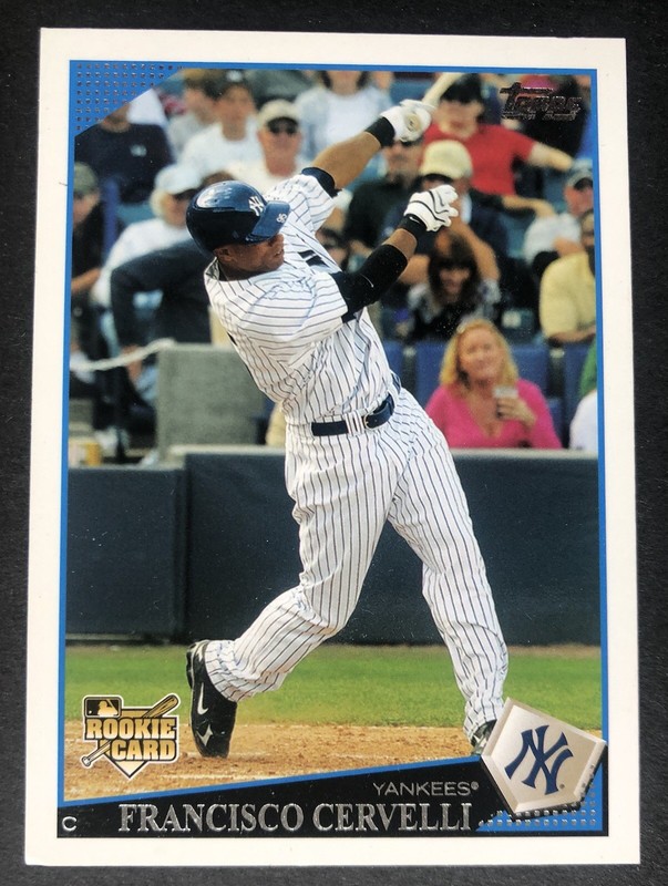 Francisco Cervelli 2009 Topps RC Rookie Card #292 NY Yankees Italy 🇮🇹 MGR WBC