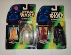 Star Wars Power of the Force TUSKEN RAIDER + DARTH VADER GREEN CARD BACK