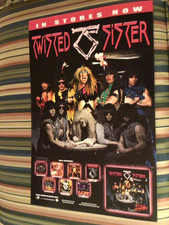 TWISTED SISTER “Stay Hungry” Promo Poster  17” x 11”