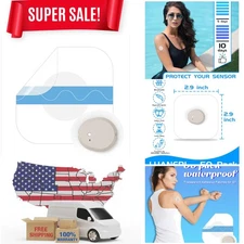 50 Pack Dexcom G7 Waterproof Over Patches - Durable & Breathable Protection