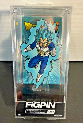 Rare FiGPiN  Dragon Ball Super Super Saiyan God Vegeta #1268 Collectible 