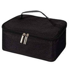 Small Insulated Lunch Box Bag for Work Picnic Black 