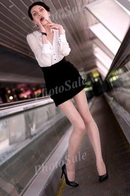  Hot Photo Beautiful Woman Panty Hose Long Legs Model feet 4×6 Glossy Prints