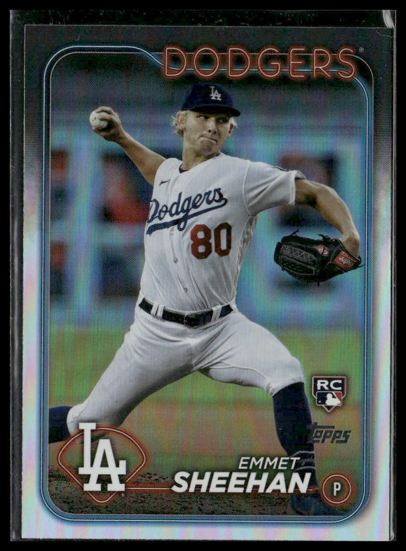 2024 Topps #283 Emmet Sheehan Rainbow Foil