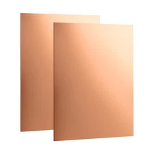 2Pcs Pure Copper Sheet 8 x 12 Inch 24 Gauge/0.5mm Metal Copper Plate Film Att...