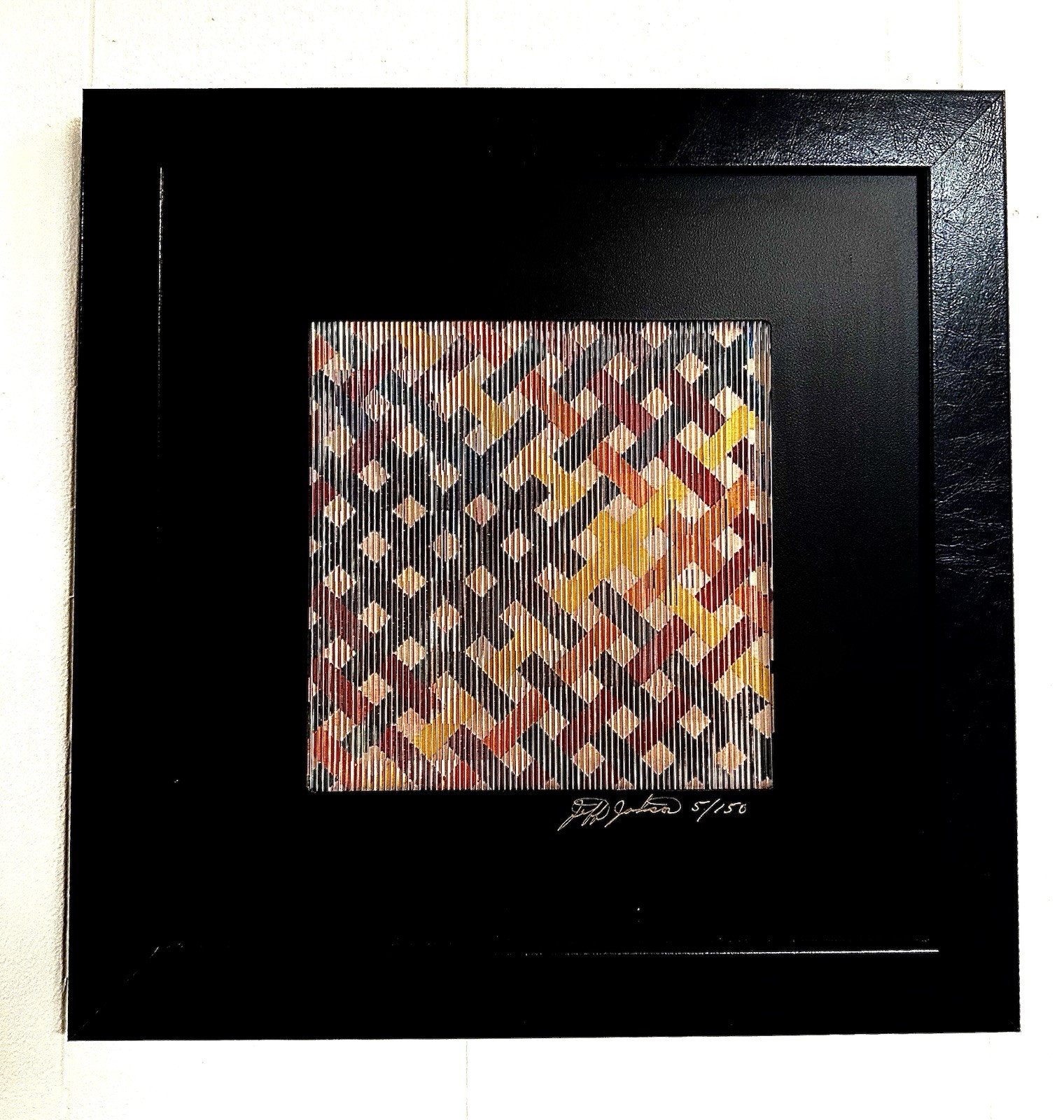 JEFF JOHNSON LENTICULAR KINETIC ARTWORK SIGNED & NUMBERED FRAMED EXCELLENT COND