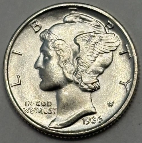 1936 Mercury Dime — Uncirculated MS 💎