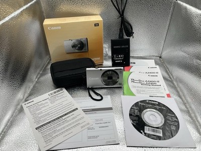 Canon PowerShot A2300 16.0MP 5X Digital Camera Silver Tested/Working Charger 2GB