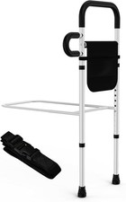 Bed Rails for Elderly Adults Safety, Height Width Adjustable Bed Assist Rail wit