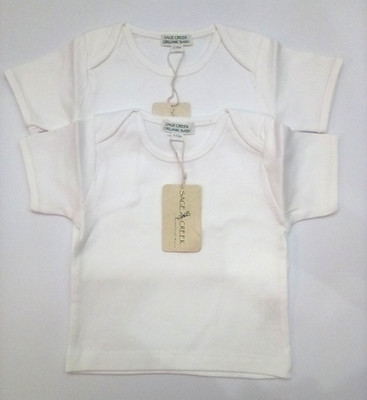 Sage Creek Organic Lot of 2 Baby Tee Color Blue Size 6-12 M