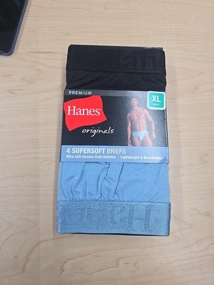 4-pack of Hanes Originals Premium Men's SuperSoft Briefs
