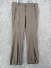 Ann Taylor Pants 14 Pinstripe Straight Leg Office Dress Trousers Pocket Career