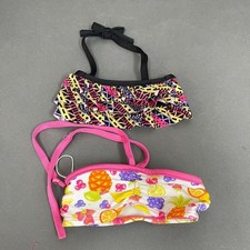 Build A Bear Workshop BABW Tube Tops Pink White Yellow Black Purple Lot of 2