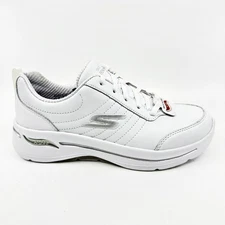 Skechers Go Walk Arch Fit Blazing Path White Womens Size 5.5 Athletic Sneakers