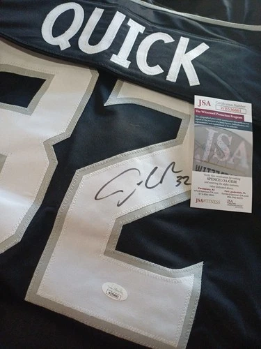 Jonathan Quick Autographed LA #32 Hockey Jersey JSA Cert XL *FMR Team USA Goalie