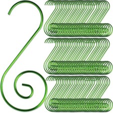 200PCS Ornament Hooks for Christmas Tree, Xmas Metal Wire Ornament Hangers S-...