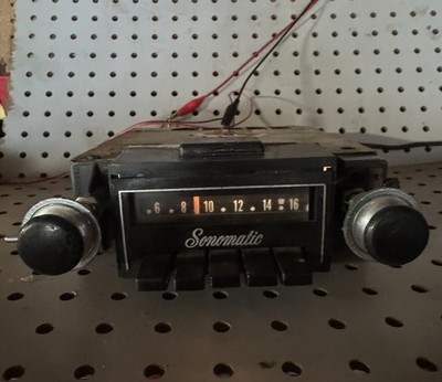 VTG GM SONOMATIC DELCO RADIO STEREO AM OEM BUICK 9341624 34BPB1 TESTED WORKS!