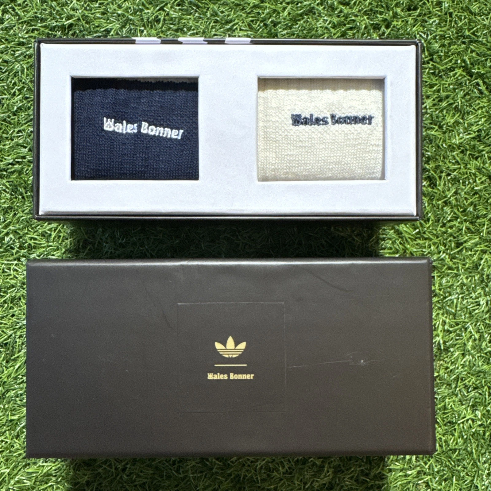 Adidas X Wales Bonner Socks M 3 Stripes Navy/White Box Set