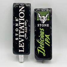Beer Tap Handle Lot of 2 Stone Brewing Co Levitation Ale Delicious IPA San Diego