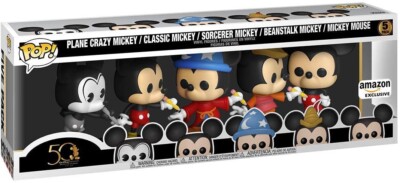 Funko Pop! Disney Archives Mickey Mouse 5 Pack Amazon Exclusive | eBay