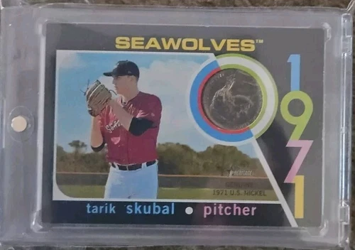 Tarik Skubal 2020 Topps Heritage Minors 1971 Black Nickel Relic /25 Rookie RARE - Picture 1 of 2