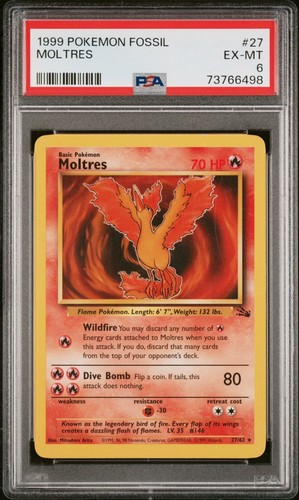 Moltres (Unlimited) graded PSA 6 for sale on eBay