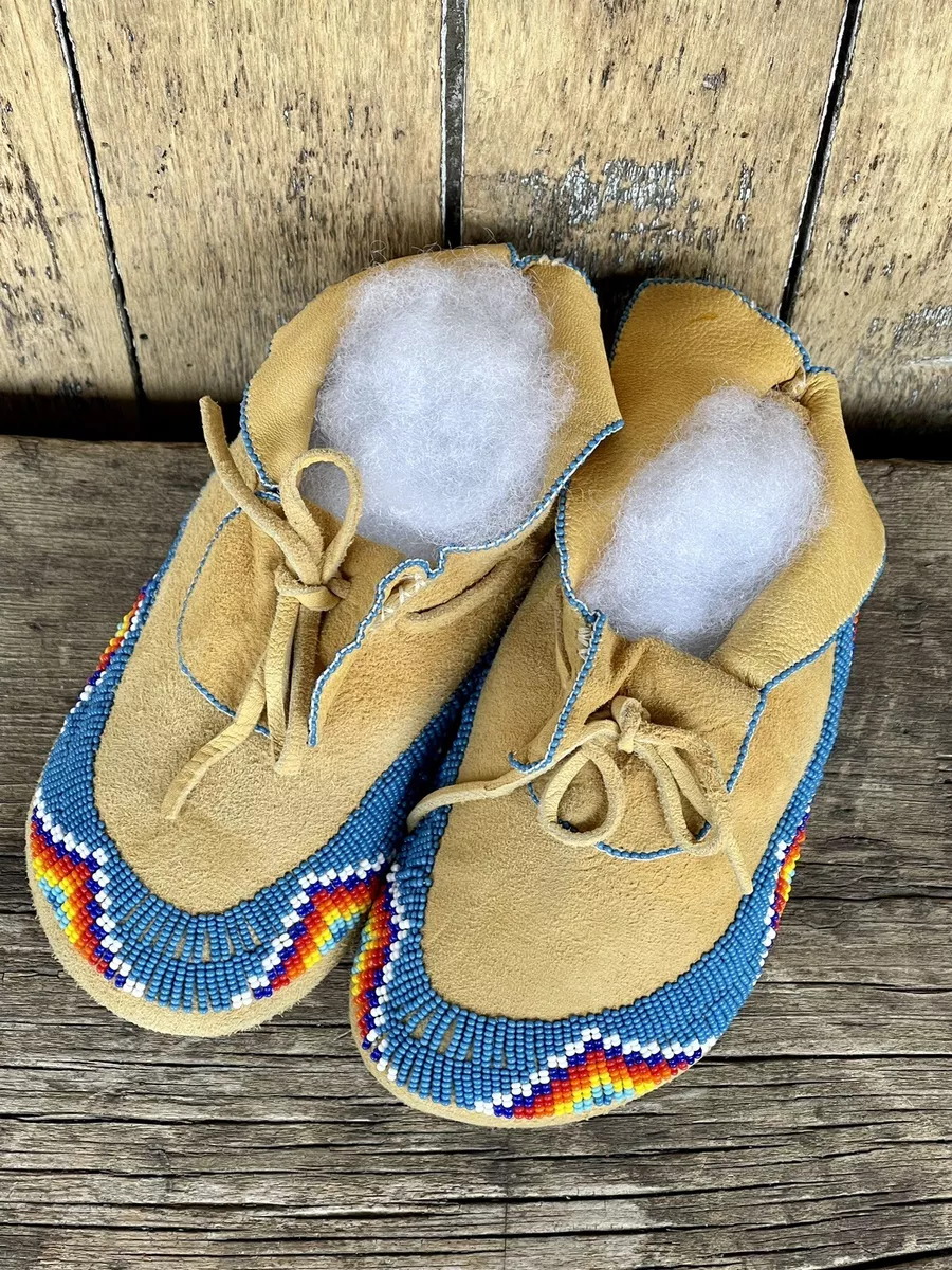 Women's cheap beaded moccasins