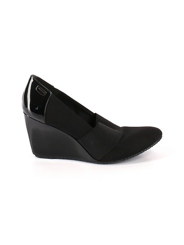 anne klein black wedges