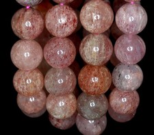 14MM ORANGE STRAWBERRY LEPIDOCROCITE GEMSTONE GRADE AA ROUND LOOSE BEADS 8inch