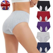 5PC Menstrual Period Underwear for Women Leak Proof Cotton Ladies Panties Briefs