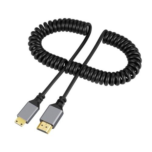 HDMI/MINI HDMI/ Micro HDMI/Coiled Extension Flexible Cable Male to Male - Picture 4 of 19