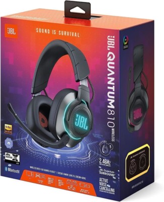 JBL Quantum 810 Wireless Gaming-Headset - Schwarz Neu & OVP