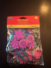 School House Owls and Flowers Foam Shapes with Adhesive Backs