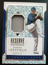 2019 Chronicles Cornerstones JUSTUS SHEFFIELD Crystal Reserve Materials /49