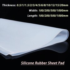 Półprzezroczysta silikonowa płyta gumowa mata gumowa płyty uszczelka 0,5 mm-20 mm grubości