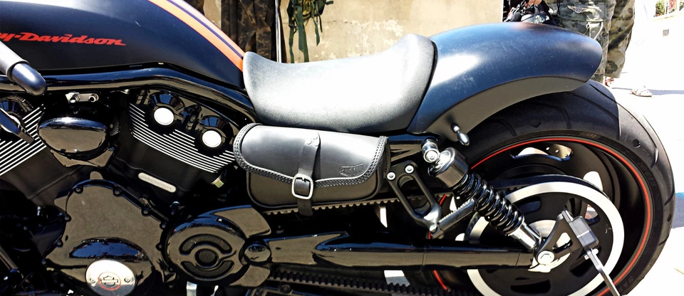BOLSA DE SILLÍN LADO IZQUIERDO PARA HARLEY DAVIDSON V ROD NIGHT ROD CALIDAD ITALIANA Foto 2 de 4