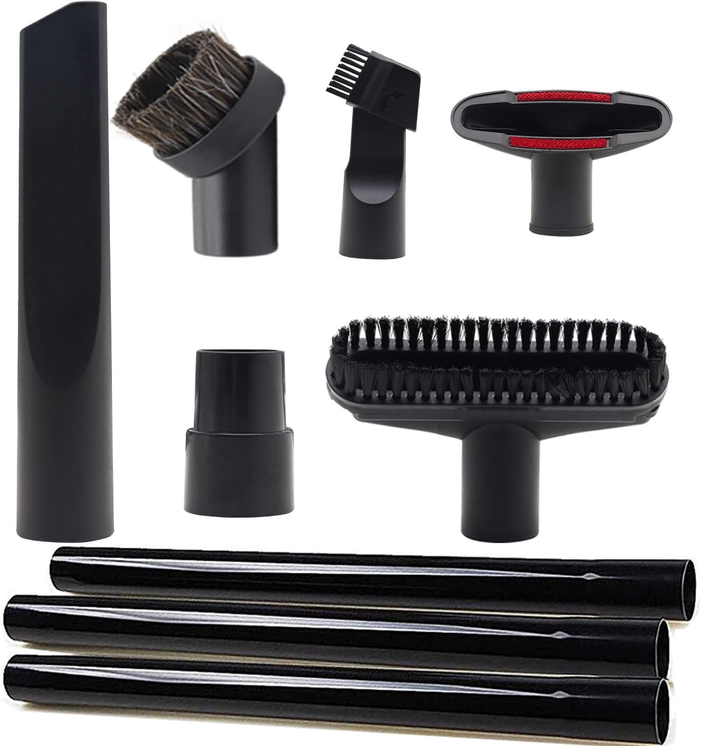 9-Piece Shop Vac Accessory Kit with 1 1/4-Inch Attachments & 3 Extensions