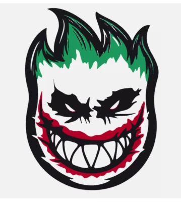 HANDMADE Spitfire Joker sticker Logo laptop Skate vinyl decal