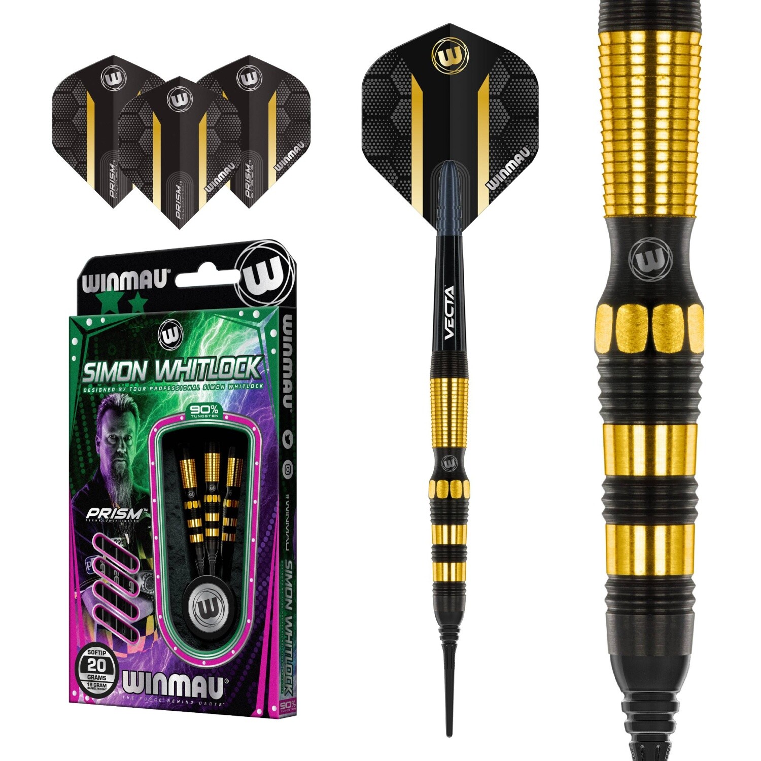 Winmau - Специальное динамическое издание Саймона Уитлока - Softdart 23590₽