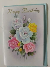 Pop-Up Happy Birthday Greeting Card with Envelope - Happy Birthday Roses
