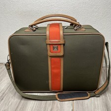 DVF Diane Von Furstenberg Vintage Retro Green/Orange Overnight Suitcase 19X15X17