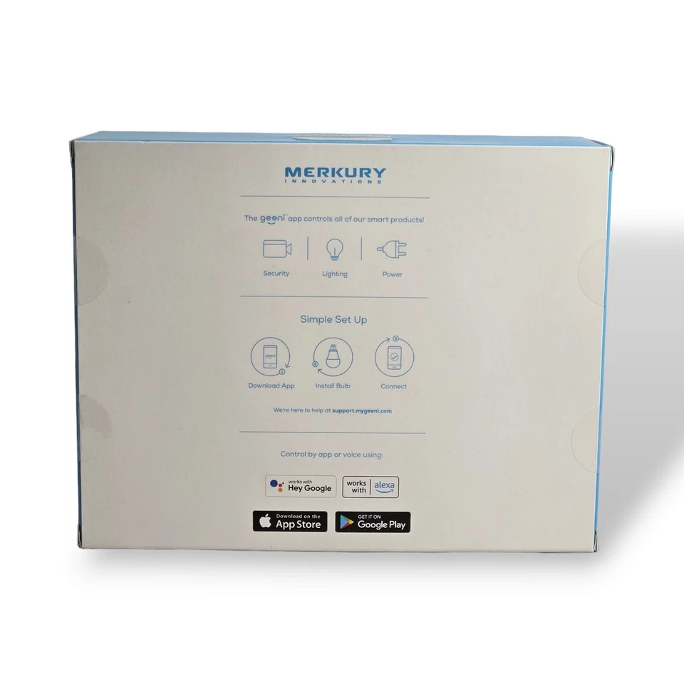 Merkury Innovations Smart Wi-Fi LED Adjustable Color and Brightness Bulbs 4 pack - Image 4 of 4