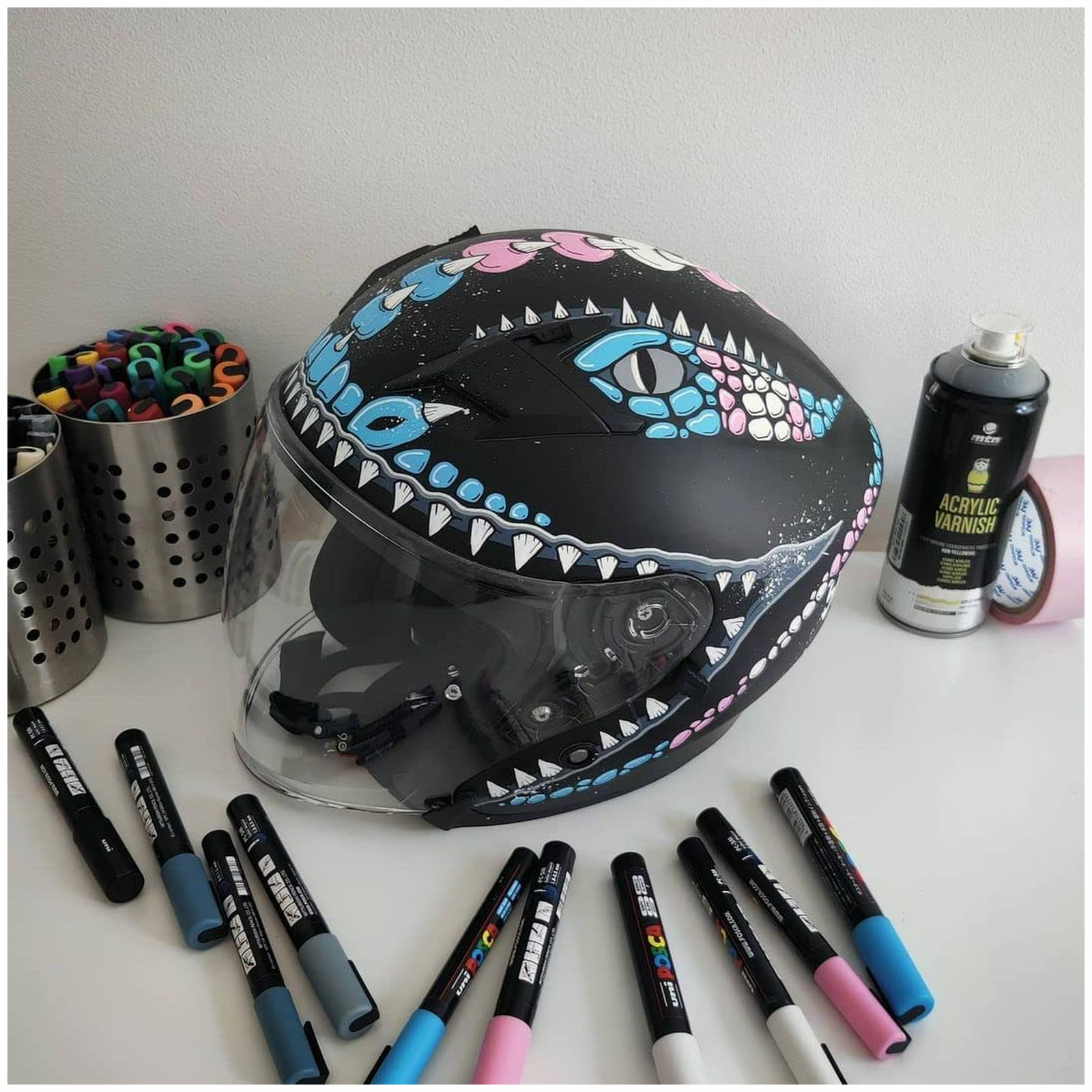 Uni Posca Paint Marker Art Pen Posca Case Set of 54 Assorted Colours