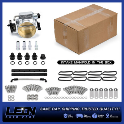 High Profile 92mm Intake Manifold+Throttle Body & Fuel Rail For LS1/LS2/LS3 5.3L