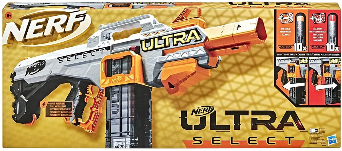 Nerf Ultra Select Fully Motorized Blaster & 20x Darts New Xmas Toy