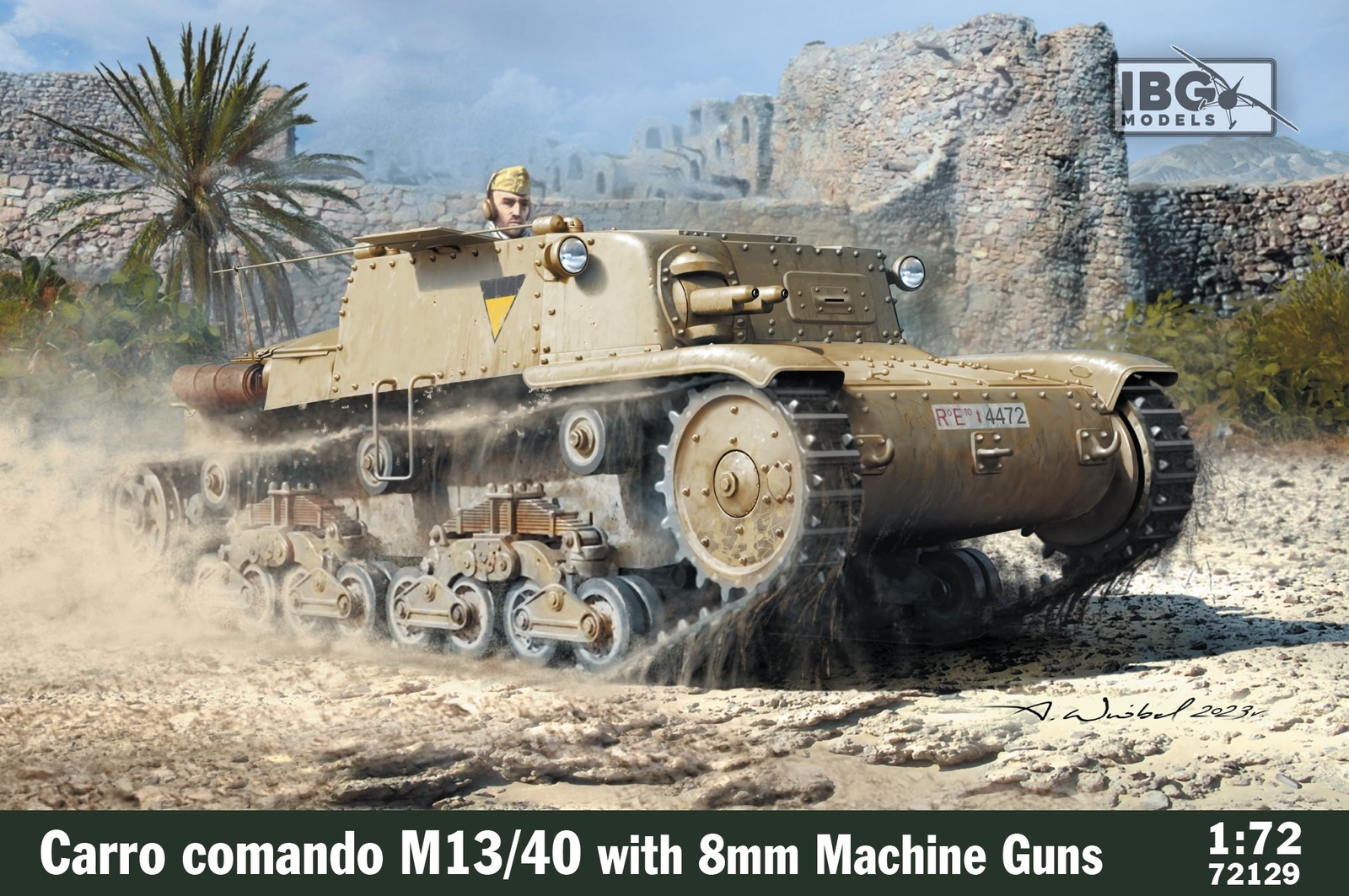 IBG Models 1/72 Carro Coamndo M13/40 WIth Twin 8mm Machine Guns