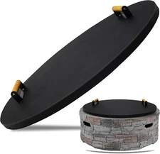 FEBTECH 31" Round Fire Pit Cover Perfect for Fire Pit Inside up to 29"